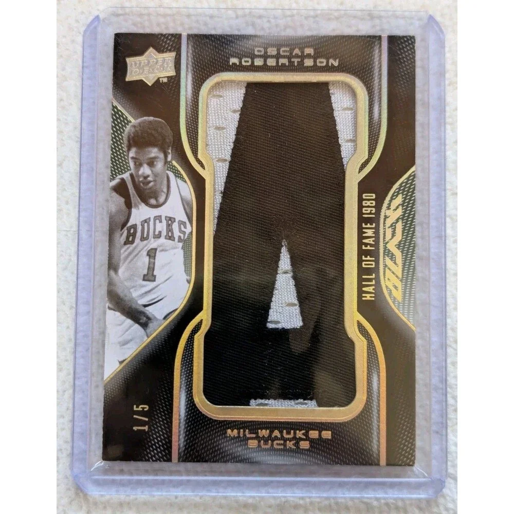 Oscar Robertson 2008-09 UD Black HOF Letters #'d/5 COMPLETE 14 CARD SET Unsigned